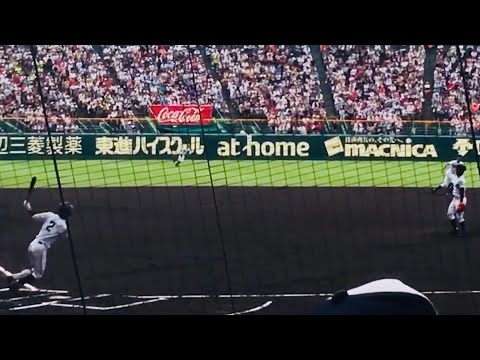【現地映像】広陵 中村奨成 甲子園 大会最多タイ5号ホームラン （2017年8月22日 準決勝 天理戦）
