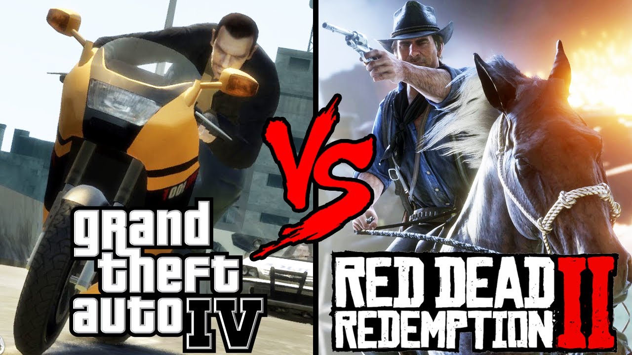 GTA 4 vs RED DEAD 2 - QUAL FÍSICA É A MAIS REALISTA?