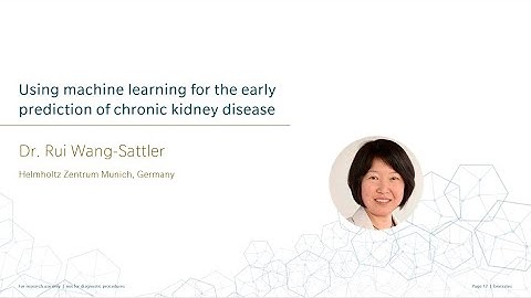Using machine learning for the early prediction of chronic kidney disease