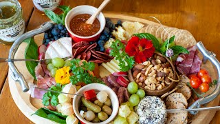 Charcuterie Board with Prosciutto, Cheeses, and Pepper Jelly with Sandra