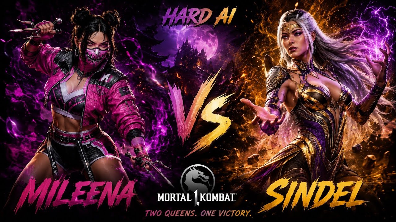 MILEENA VS SINDEL 🔥 Hard AI Battle | Mortal Kombat 1 - YouTube