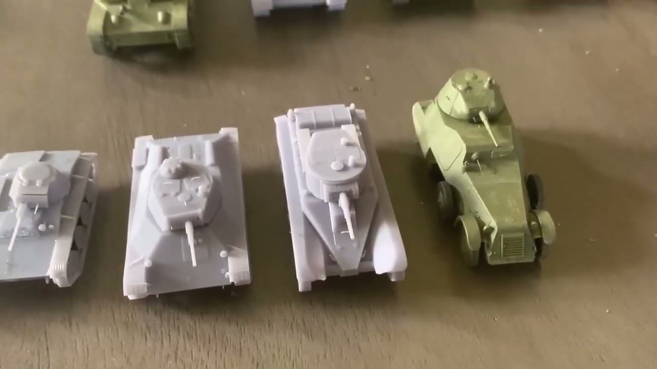 Collection of 3D Printed Soviet Equipment from World War 2 - 1/72