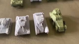 Collection of 3D Printed Soviet Equipment from World War 2 - 1/72 scale