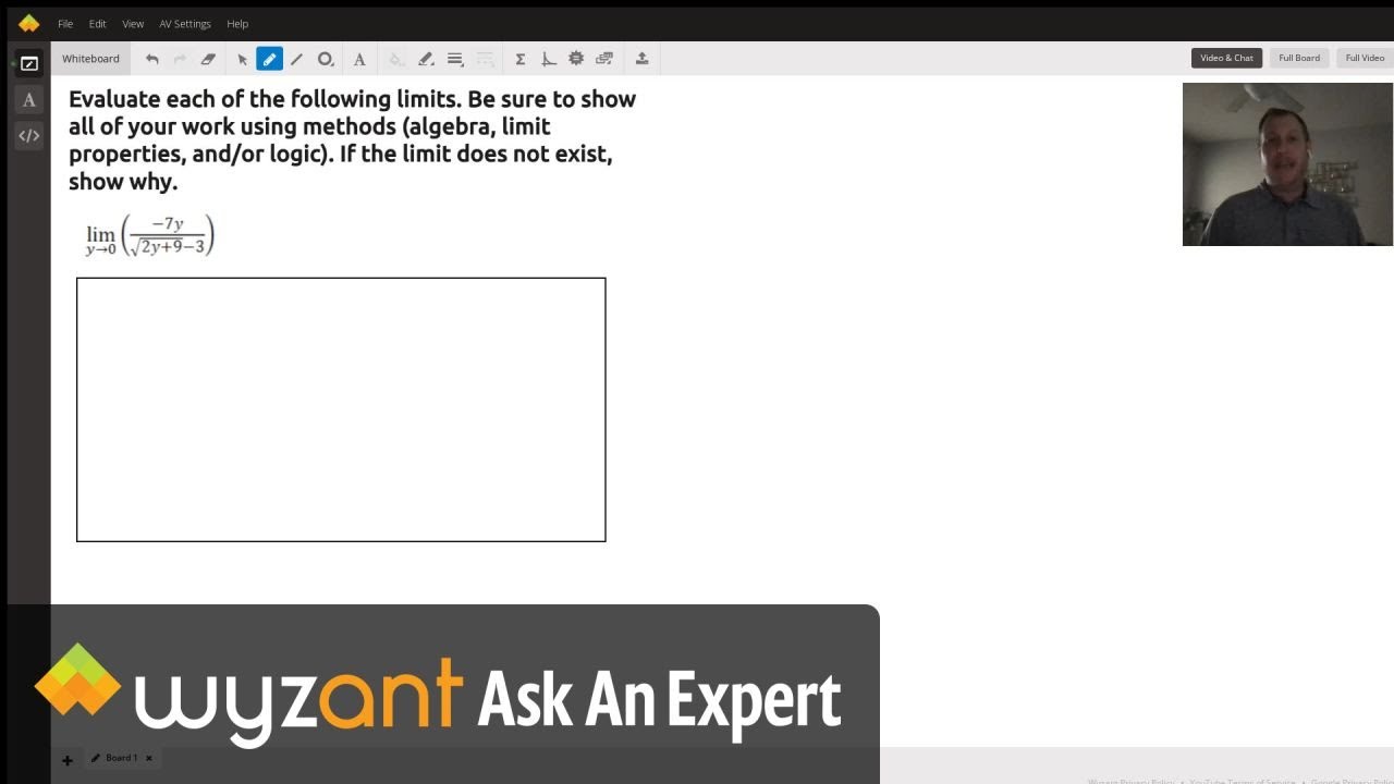 Algebraic solution to limit problem - YouTube