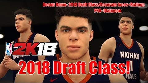 NBA 2K18 2018 Draft Class! 2018 Draft /Accurate Faces