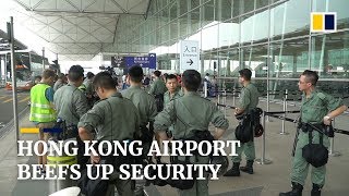 Increased security at Hong Kong International Airport with ...