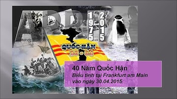 Tưởng Niệm 40 Năm Quốc Hận - Biểu tình tại Frankfurt am Main - 30.04.2015 - CHLB Đức