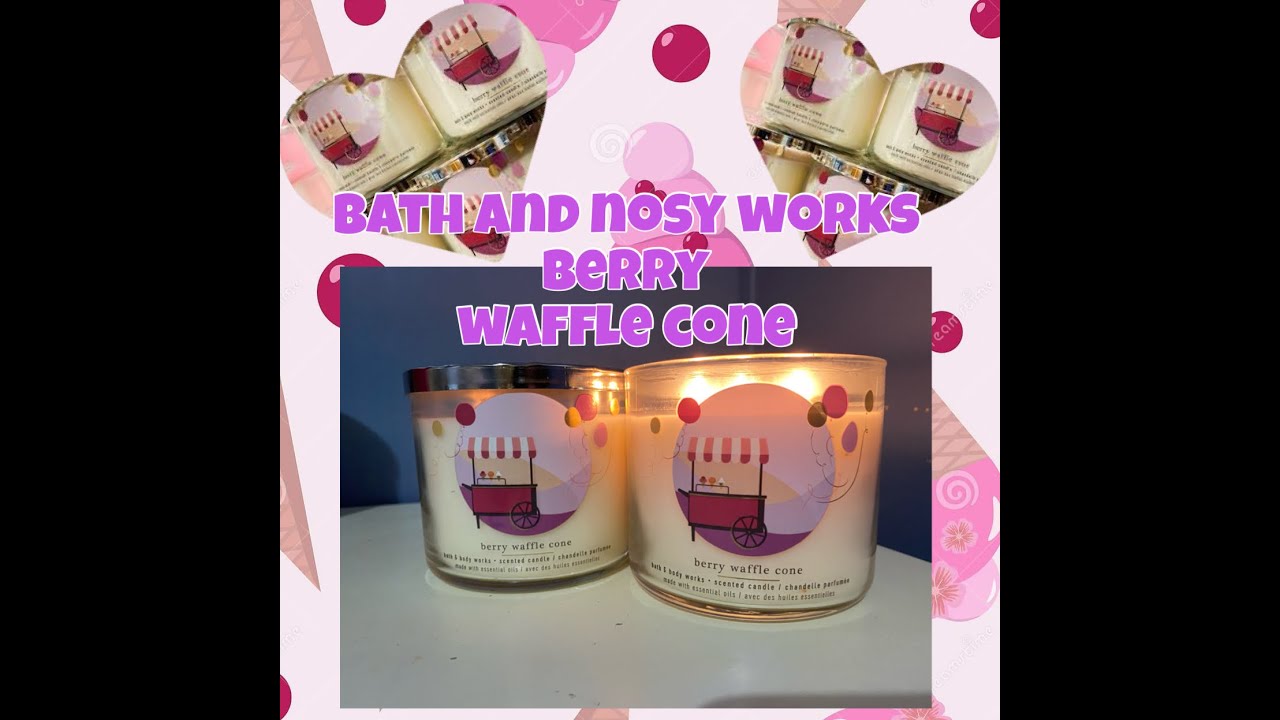 BATH AND BODY WORKS BERRY WAFFLE CONE REWIEW !