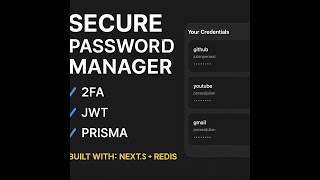 Password Manager with 2FA, JWT, Rate Limiting, and Secure Storage — Fullstack Security Demo screenshot 4
