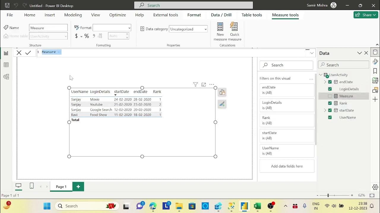 Rank window function and count scenario youtube