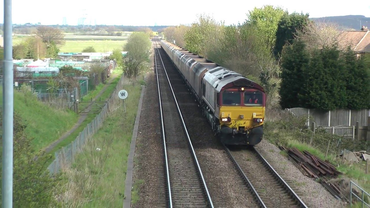 27,4,16 Womersley Rd crossing Knottingley YouTube