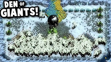 The Den of GIANTS! - They Are Billions Custom Map Gameplay