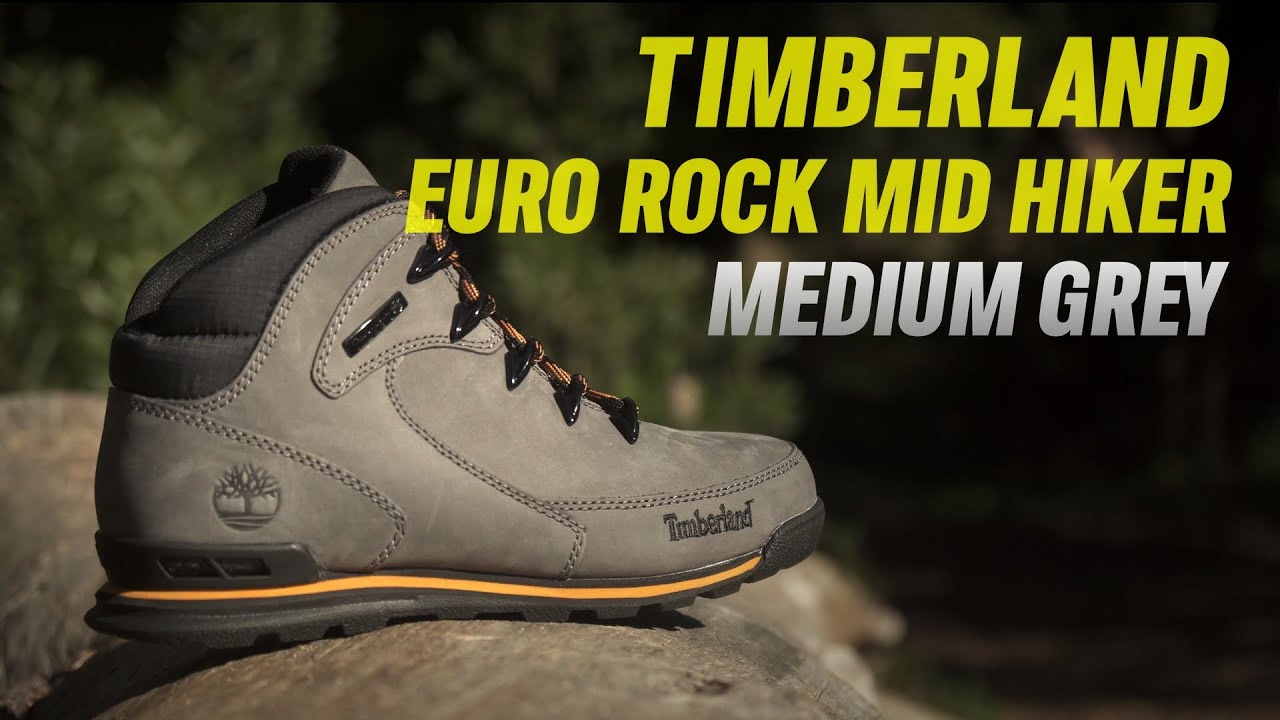 50 - TIMBERLAND EURO ROCK MID HIKER MEDIUM GREY - YouTube