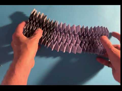 Herringbone “Pull” Origami Technique- Collapsing A Side.