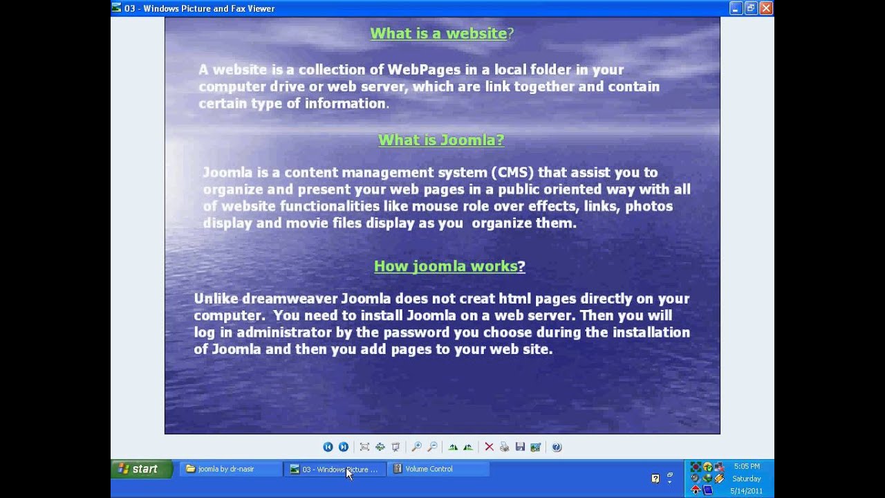 Joomla in urdu by dr nasir 01 introduction.flv