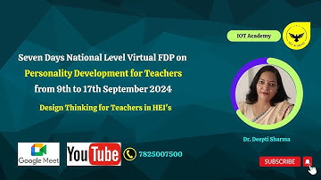 Design Thinking for Teachers in HEI