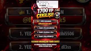 İŞTE KAZANAN! 1700 VP HEDİYESİ TESLİM EDİLDİ 👑 #vpcekilis #valorant #bedavavp #valorantpoints