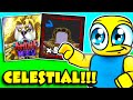 I hatched op celestial pet in anime max update 10