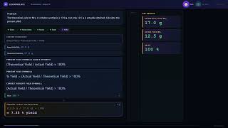 How to Percent Yield — The theoretical yield of NH₃ in a Haber synthesis is 17.0 g, but only 12.5 g…