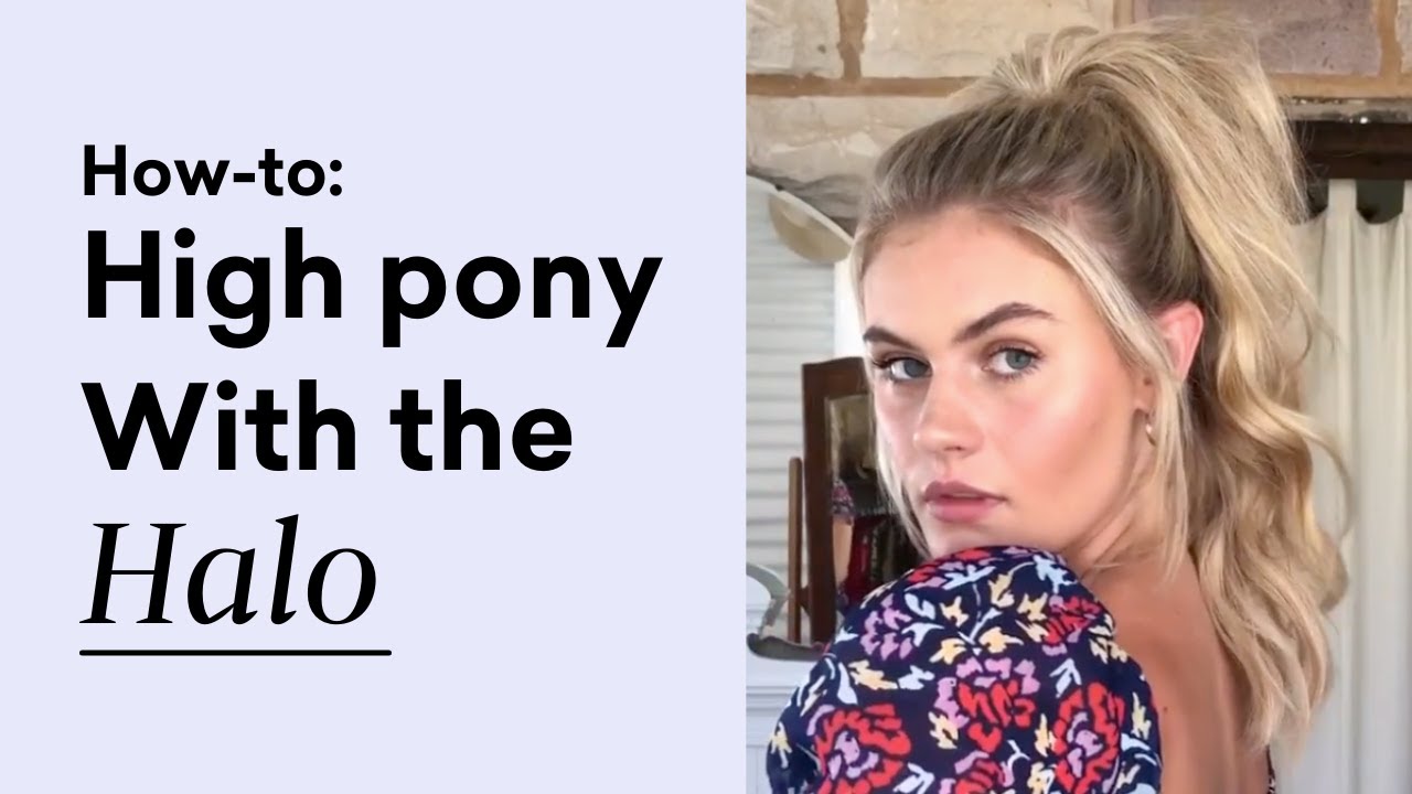 How To Put Halo Extensions In A High Ponytail