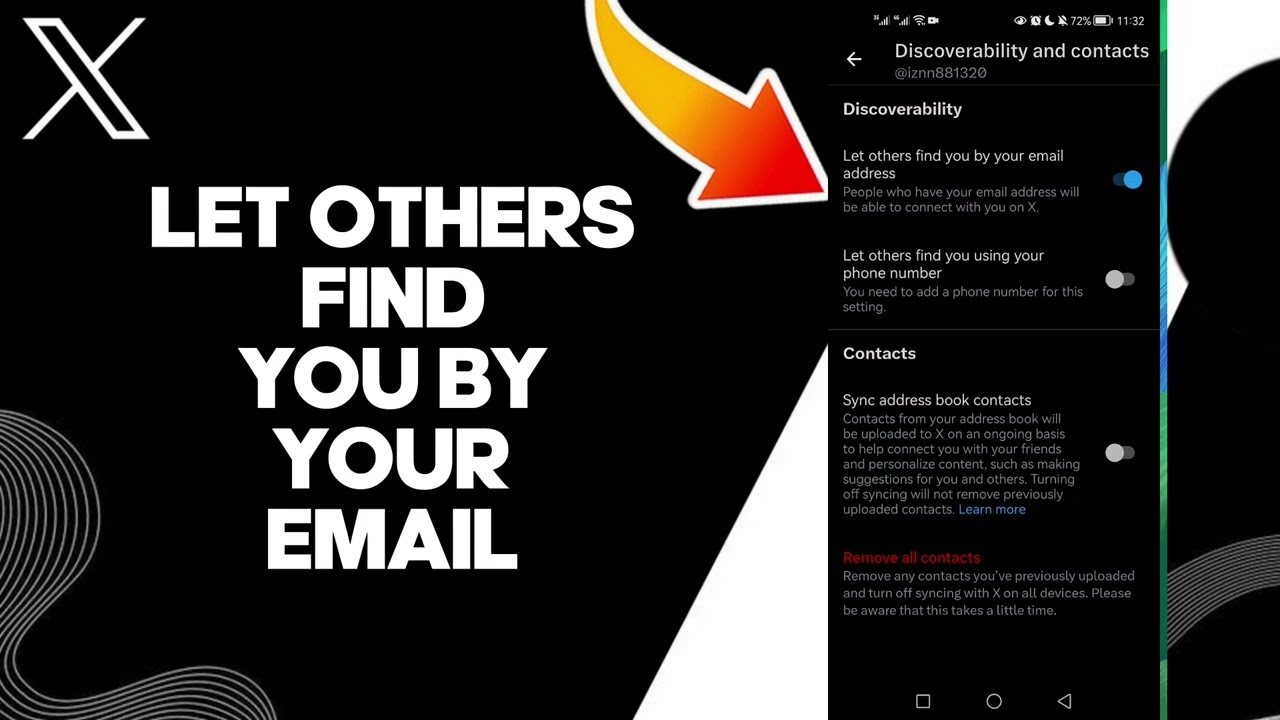 How To Let Others Find You By Your Email On X Twitter App