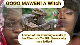 Yoh!Gogo Maweni Inserts a Big Snake in A Slay Queen Punani live on Television!Ukuthwala!