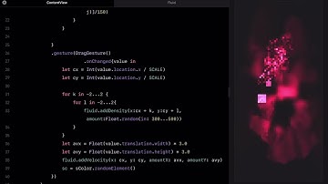 Swift Playgrounds 4 在 iPad 上寫SwiftUI App程式設計練習-Fluid Simulation產生光影變化使用Canvas