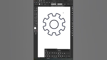 Gear | Icon design | logo Design | symbol | quick technique | adobe illustrator cc 2017