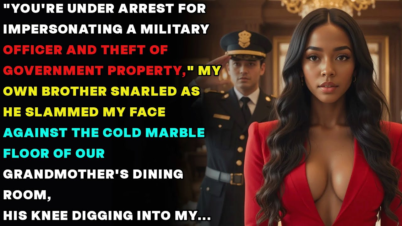 My Brother Arrested Me At Family Dinner—Then His Captain Saluted Me_ 'General, We're Here'