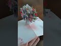 Floral Vase Pop-Up Card #popupcard #paperflowers