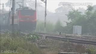13007 HWH- SGNR Udyan Abha Toofan Express With HWH Wap-4 Smashed Bamrauli Full Speed Action!!!