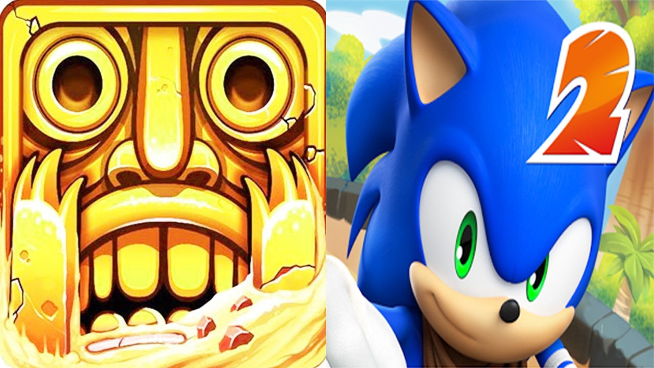 Temple Run 2 VS Sonic Dash Temple - YouTube
