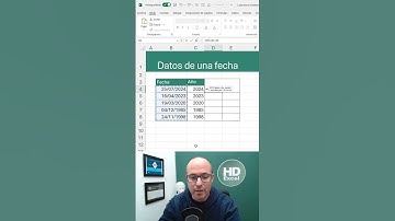✅ EXTRAER el AÑO, MES y DÍA de una fecha en #excel #formulasexcel #exceltips