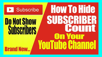 How To Hide YouTube Subscriber Count | Turn off, Do not Show, Hide Subscribers On YouTube Channel