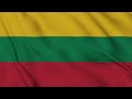 Lithuania Flag Waving 4K 🇱🇹 | National Flag of Lithuania Animation