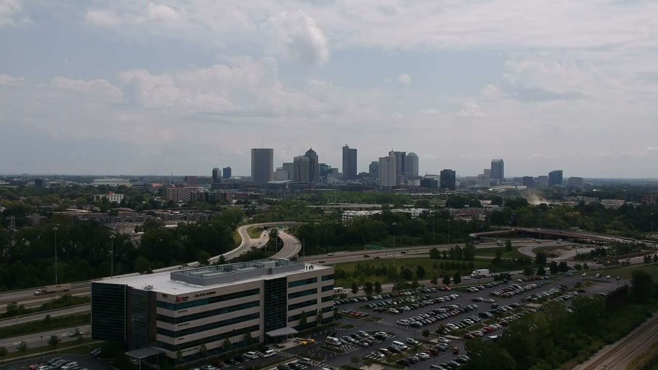 Columbus, Ohio Skyline DJI drone footage from grandview ohio