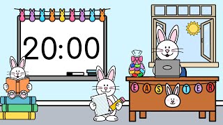 20 minute Easter Classroom Timer with 2 Minute Clean Up