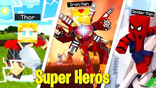 TOP 5 BEST MINECRAFT MARVEL HEROES MOD FOR MCPE | MINECRAFT (1.19 - 1.20) screenshot 5