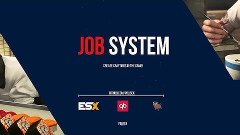 FREE | Job system final | Create craftings in game! | ESX/QB/OX