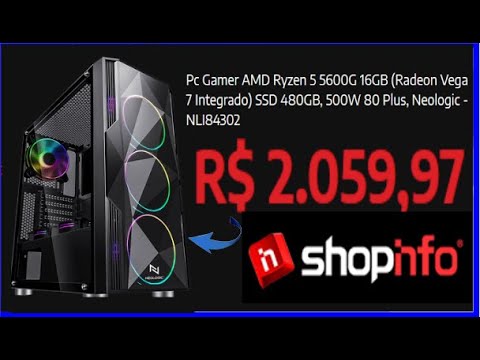 Computador Neologic Gamer Shopinfo Ryzen 3 3200G 240GB SSD - shopinfo