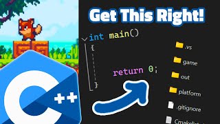 How to organize main() and folder structure for C++ GAMEDEV, WIN API for Game Developers, day 14.