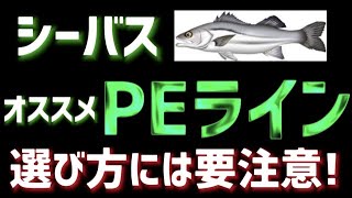 【シーバス】おすすめPEライン！編数が変わると何が変わるか全部話します！４本編と８本編と１２本編はどれがベスト？