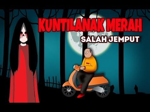  Kartun  Hantu Kartun  Lucu  KUNTILANAK MERAH Animasi 