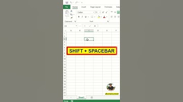 Keyboard Shortcut to Select a Row in Excel | Explained by AKumarSumeet