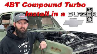 Compound Turbos Install on 1984 Chevy K5 Blazer with a 4BT Cummins