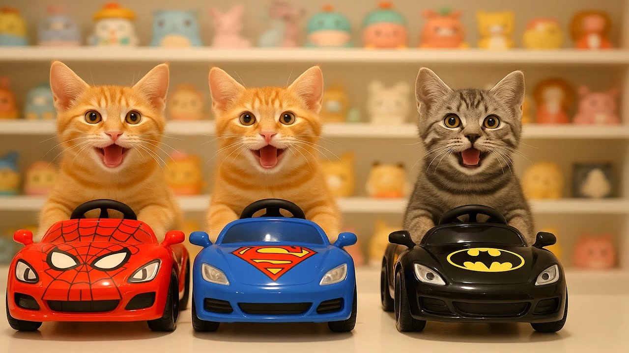 Mama Cat on the Farm: Trimming Fur and Crafting Adorable Tiger Hats for Her Kittens 🐾🐯🎩