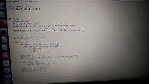 Perspective projection OpenGL