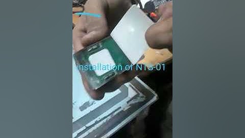 Installation of mirror touch sensor  model NTS-01 Mobile 9920809230 .