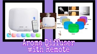 Aroma Diffuser (500ML) with Remote Control | Ann Rivera