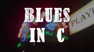 Blues Guitar Backing Track in C chords